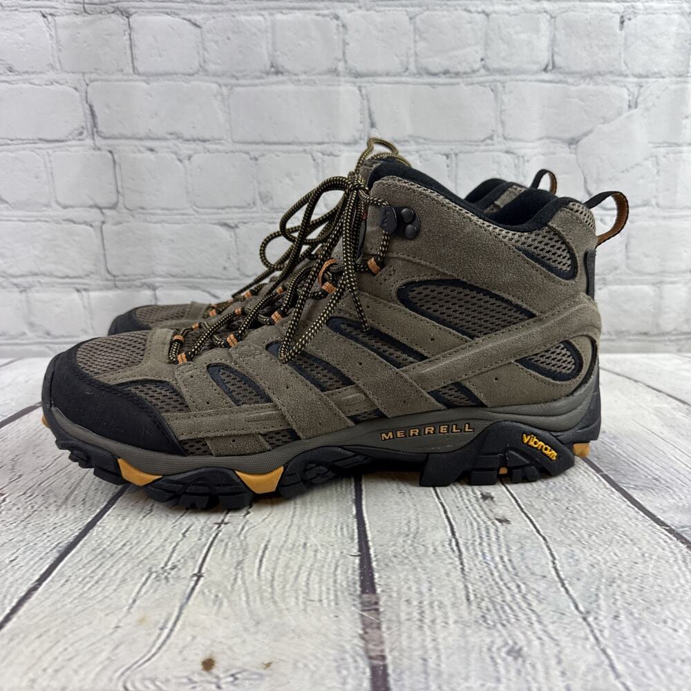 Merrell Moab 2 Vent Hiking Boot Mid Mens US 12.5 Waterproof Suede J06045 EUC - Picture 4 of 10